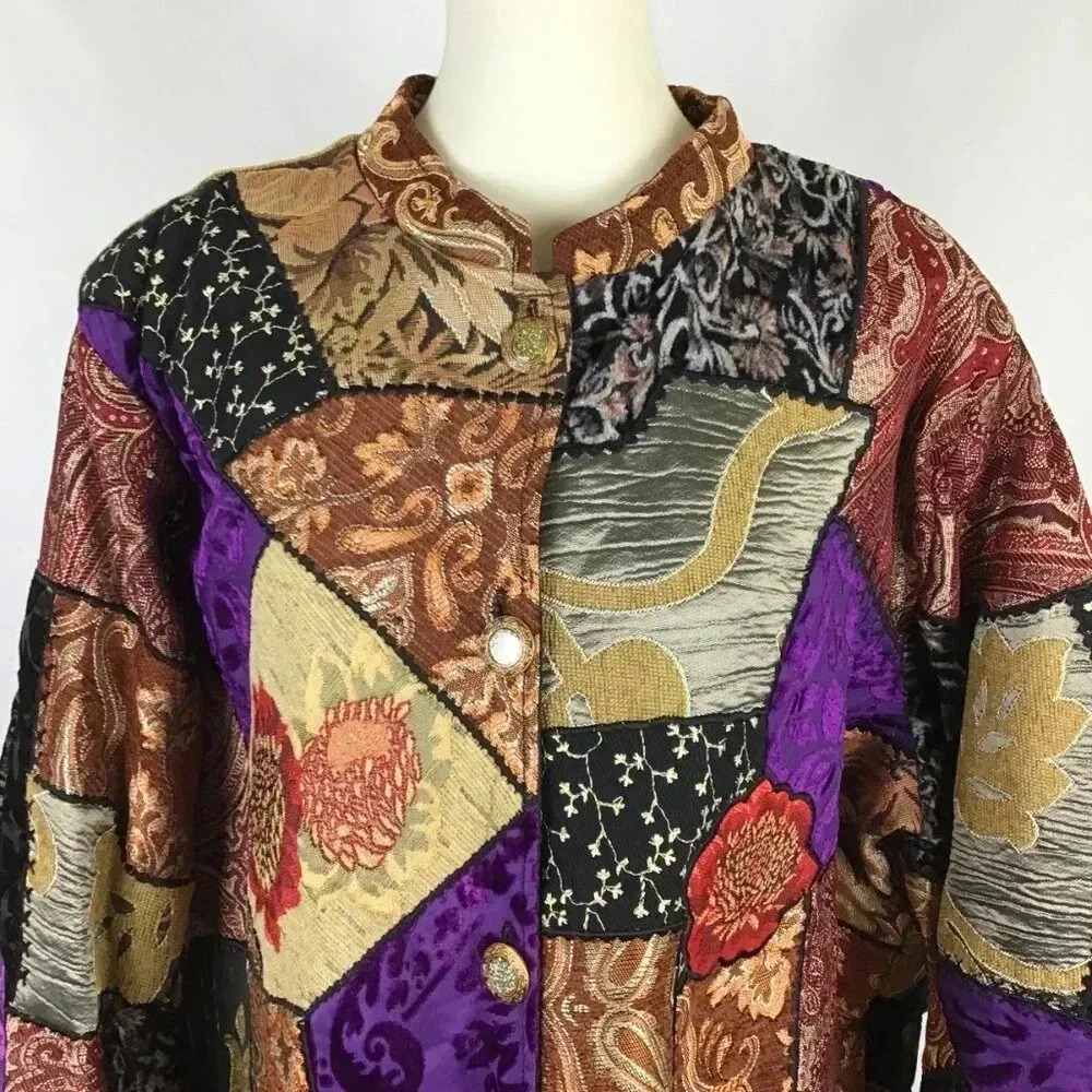 Patchwork Multicolor Women's Jacket - image 8